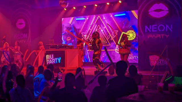Montego Bay All-inclusive resorts Jamaica Riu Reggae adults-only resort Neon Party